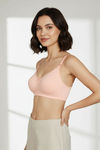 Zivame Maternity Double Layered Non Wired 3/4th Coverage Nursing Bra - Peach Pearl — thumbnail 4